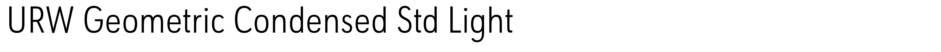 URW Geometric Condensed Std Light